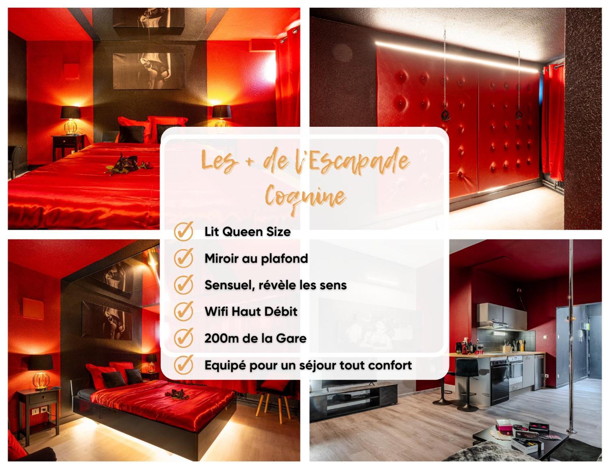 Apartamento Cocon Sensuel - 50 Nuances - Les Cocons De Nath Montbéliard Exterior foto